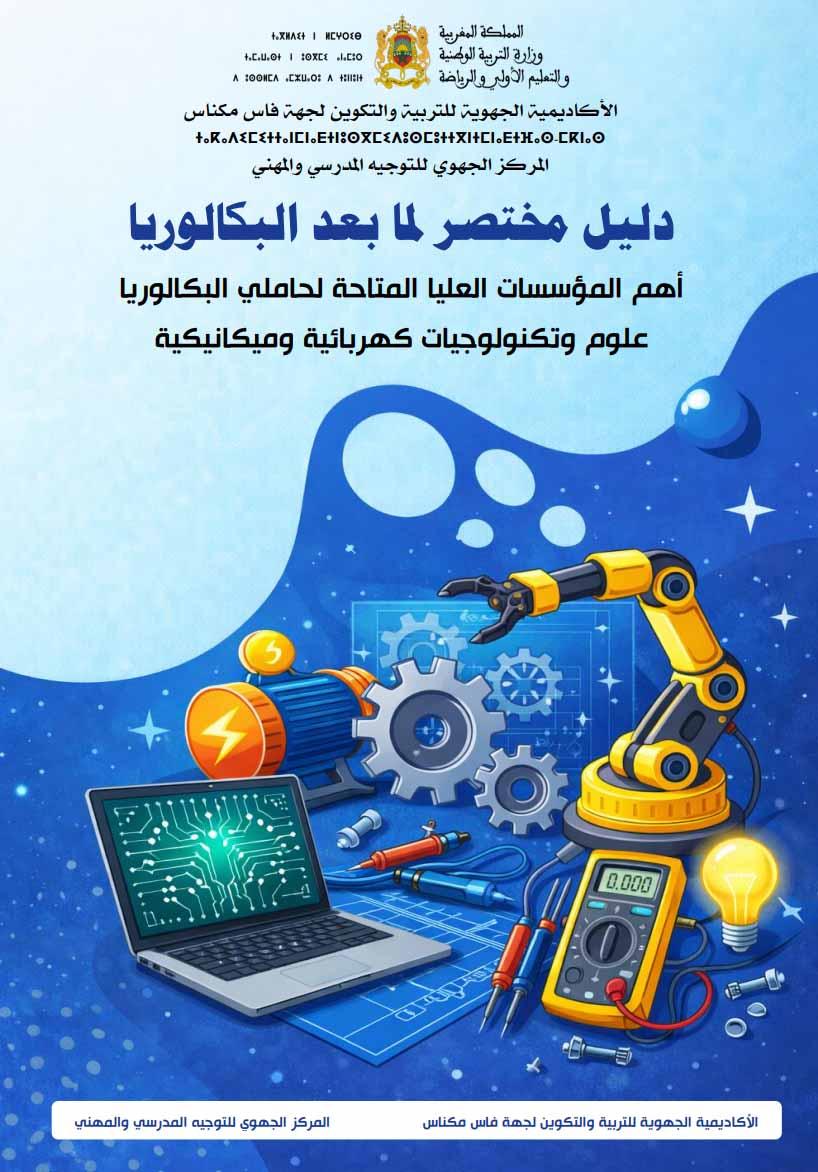 دليل شعبة العلوم والتكنولوجيات الكهربائية والميكانيكية لما بعد البكالوريا